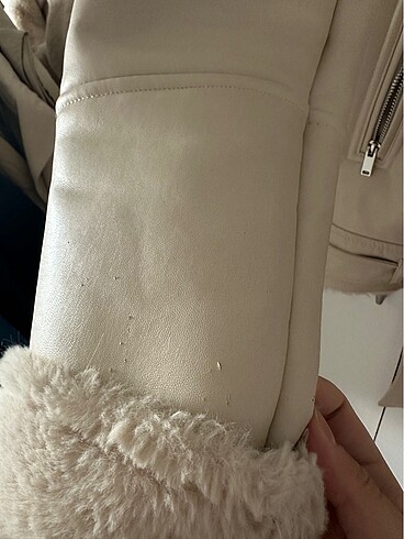 m Beden Stradivarius Suni Deri Biker Ceket