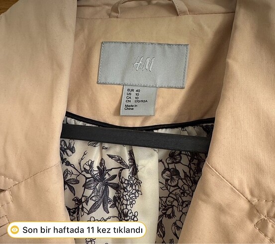 H&M H&m trençkot