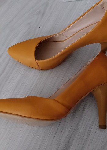 37 Beden hardal sarısı Stiletto Kadın Ayakkabı