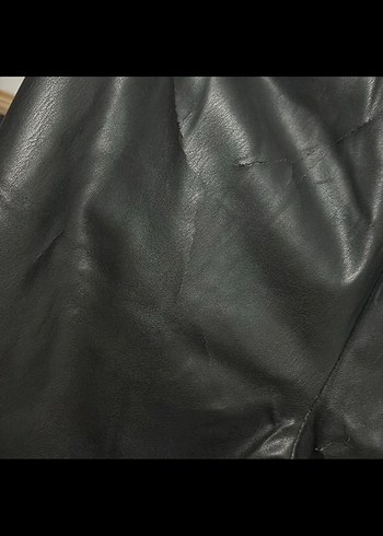 Siyah Deri Kemerli Midi Kadın Pantolon - Görsel 4