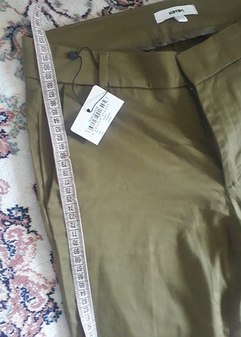 Kemer Detaylı Kadın Kahverengi Kumaş Pantolon - Görsel 6