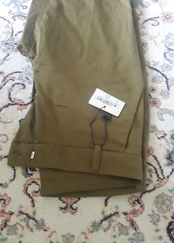 Kemer Detaylı Kadın Kahverengi Kumaş Pantolon - Görsel 10