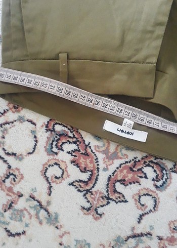 Kemer Detaylı Kadın Kahverengi Kumaş Pantolon - Görsel 4