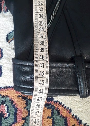 Kadın Siyah Kısa Deri Biker Çeket - Görsel 6