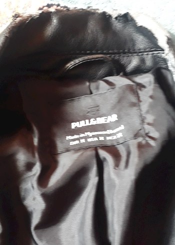 Kadın Siyah Kısa Deri Biker Çeket - Görsel 2