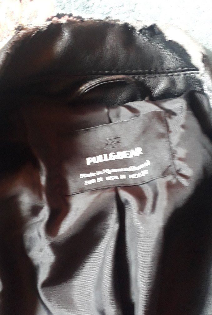 Kadın Siyah Kısa Deri Biker Çeket - Görsel 2