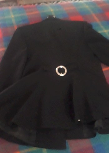 Siyah Düğmeli Kadın Blazer Ceket - Görsel 5