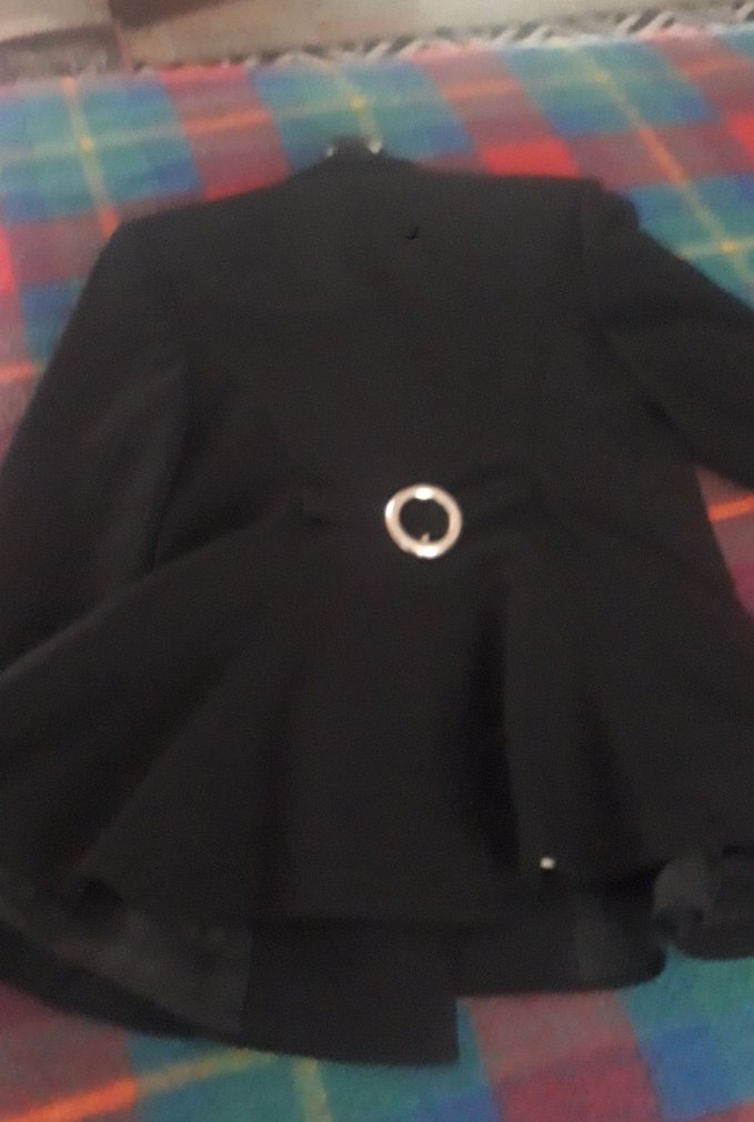 Siyah Düğmeli Kadın Blazer Ceket - Görsel 5