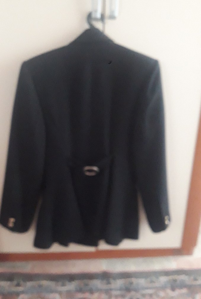 Siyah Düğmeli Kadın Blazer Ceket - Görsel 2