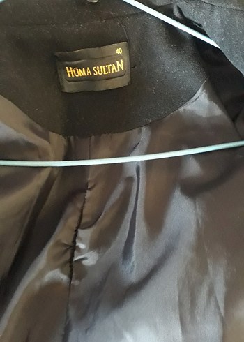 Kürk Detaylı Siyah Uzun Kadın Kaban - Görsel 5