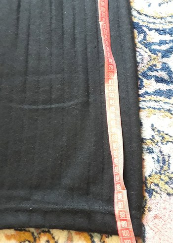 Siyah Pilili Rahat Kesim Keten Kadın Pantolon - Görsel 4