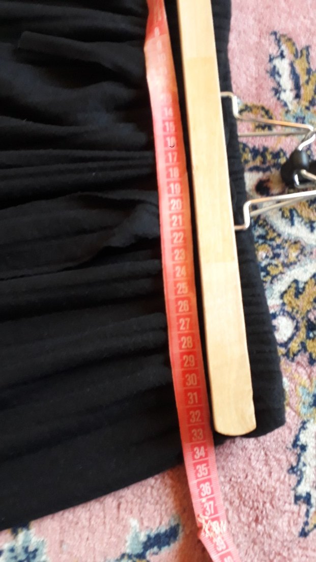 Siyah Pilili Rahat Kesim Keten Kadın Pantolon - Görsel 3