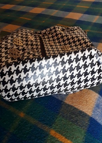 Gri Kadın Çanta - Fermuarlı, Yılan Desenli - Görsel 6