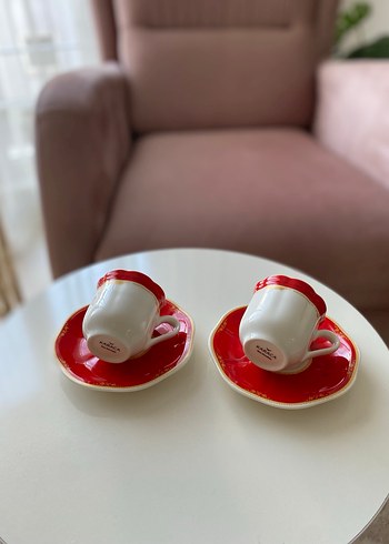 İkili Kahve Fincanı ve Tabağı - Görsel 3