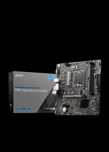 MSI PRO B660M-E DDR4 Anakart Siyah