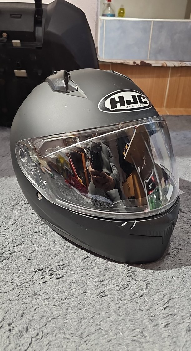 HJC C10 MAT SİYAH KASK - L BEDEN - Görsel 4