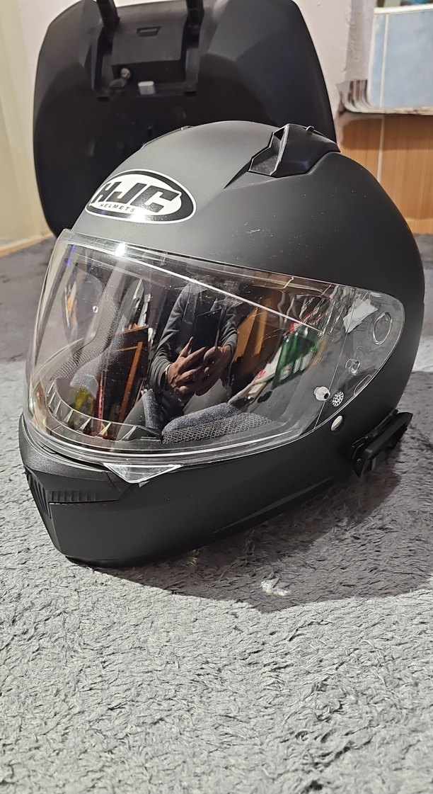 HJC C10 MAT SİYAH KASK - L BEDEN - Görsel 5