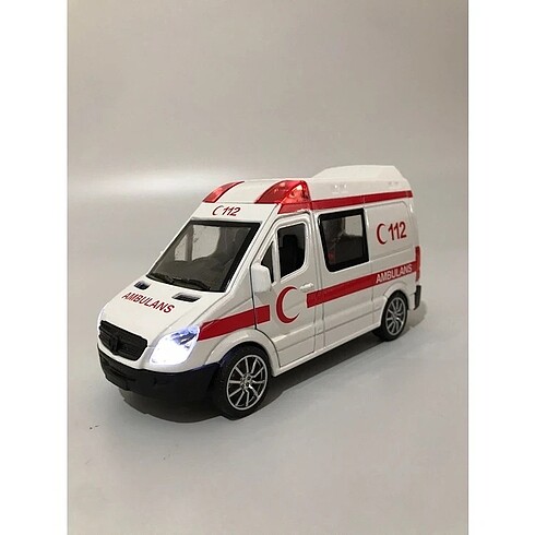 Işıklı Metal Mercedes Benz Ambulans Sirenli