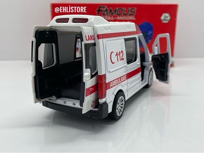 Ambulans Oyuncak Araba Metal