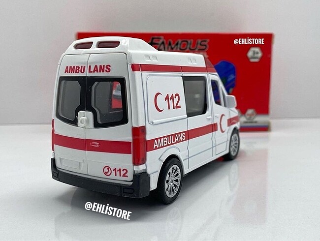 Beden Ambulans Oyuncak Araba Metal