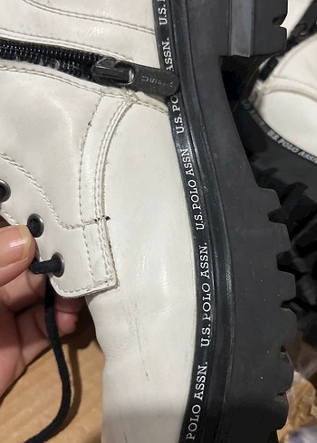 Orjinal polo Beyaz Kadın botu - Görsel 5