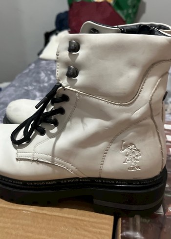 Orjinal polo Beyaz Kadın botu - Görsel 2