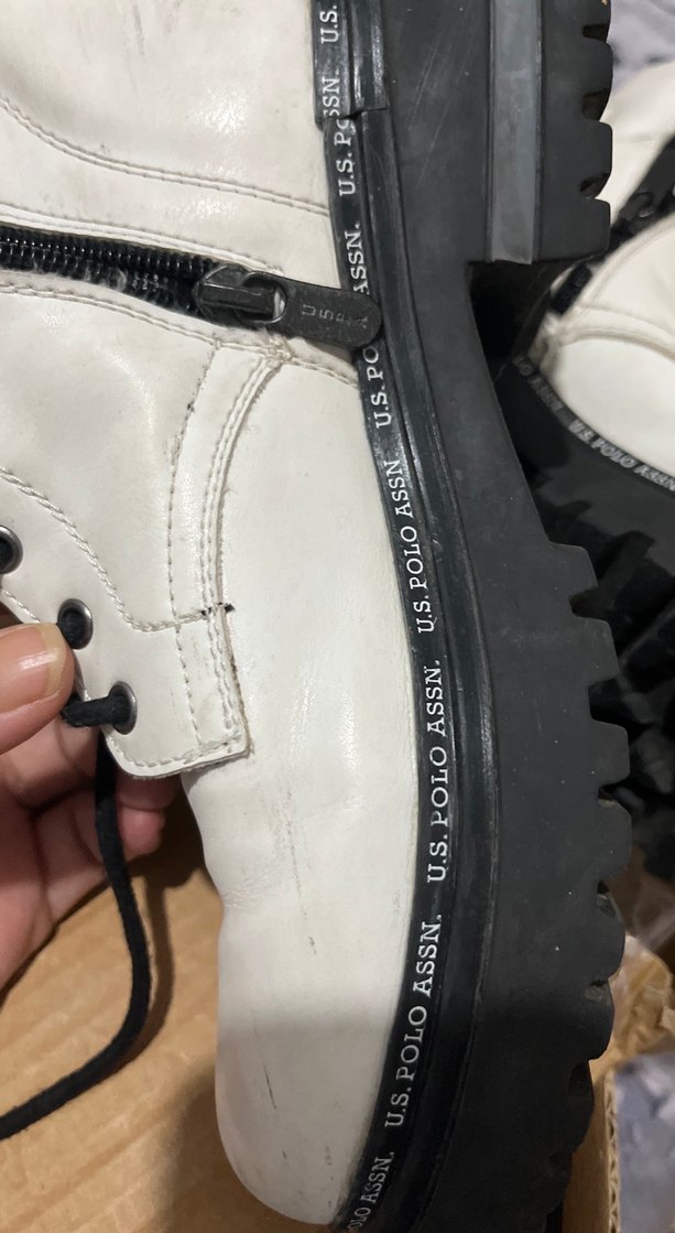 Orjinal polo Beyaz Kadın botu - Görsel 5