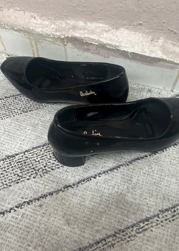 Parlak Siyah marka Blok Topuk Kadın Ayakkabı açıklamayı okuyun - Görsel 3