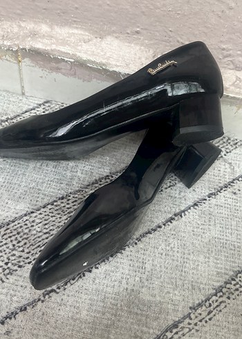 Parlak Siyah marka Blok Topuk Kadın Ayakkabı açıklamayı okuyun - Görsel 2