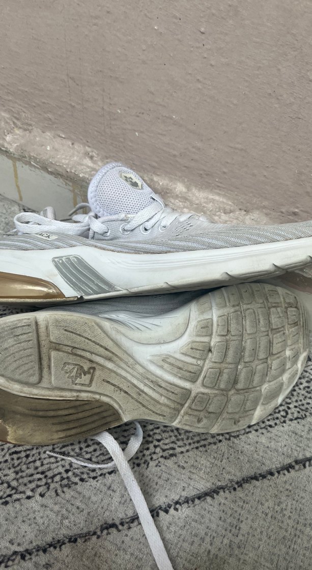 Beyaz Gri Bağcıklı erkek Spor Ayakkabı marka - Görsel 5