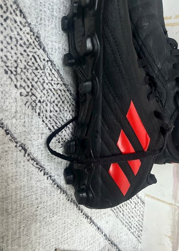 Siyah Kırmızı Erkek Futbol Ayakkabısı Velcro açıklamayı okuyun - Görsel 4