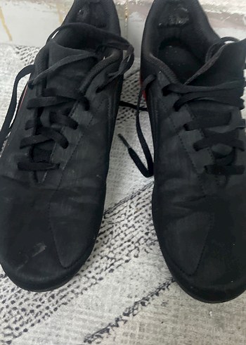 Siyah Kırmızı Erkek Futbol Ayakkabısı Velcro açıklamayı okuyun - Görsel 3