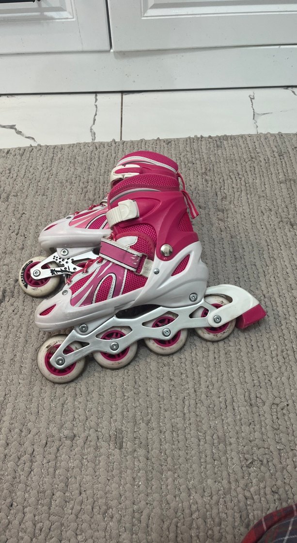 Pembe Renkli Bağcıklı Kız Çocuk Paten - Görsel 5