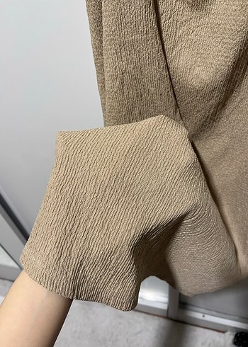 Bej Askılı Elbise - Görsel 3