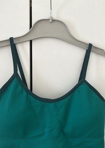 xs Beden Koyu Yeşil Mini Atlet Bralet