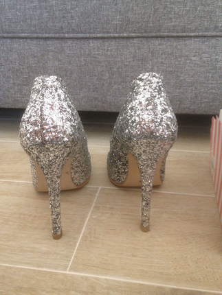 Pelinin Ayakkabıları 37 numara lame ışıltılı stiletto