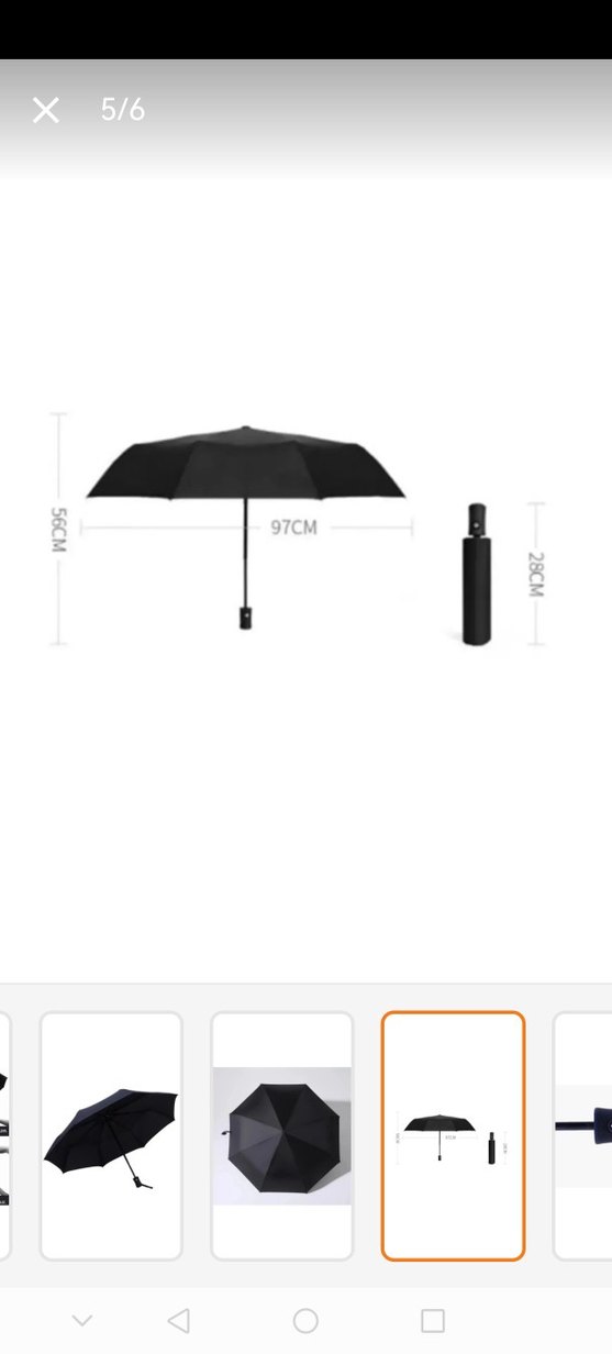 Siyah Pilili Kadın Şemsiye - Görsel 3