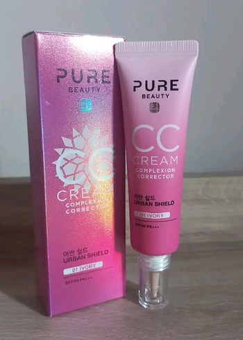 Pure Beauty CC Krem Urban Shield 01 Ivory - Görsel 3