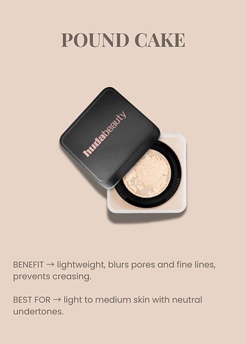 Yeni Seri!! Huda Beauty Easy Bake Pudra - Bej - Görsel 3