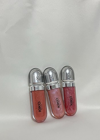 Kiko 3'lü Pastel Pembe Ruj Seti