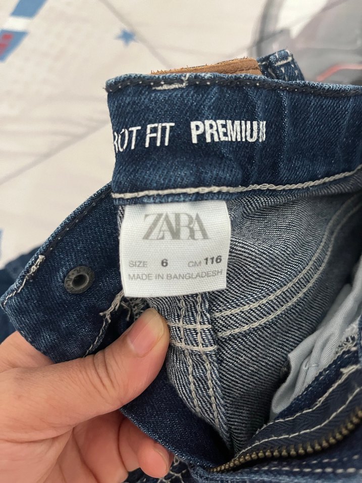 Koyu Mavi Erkek Çocuk Dar Kesim Kot Pantolon - Görsel 5