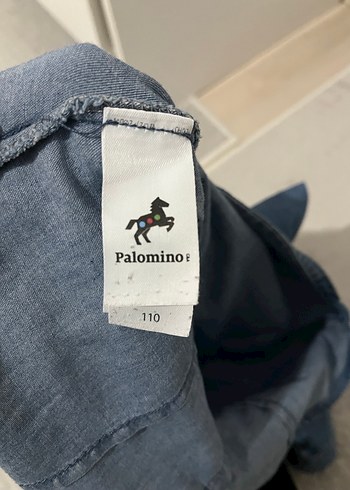 Taşlı Düğmeli Kız Kot Gömlek - Görsel 3