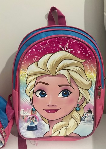 Renkli Elsa Temalı Çocuk Okul Çantası - Görsel 2