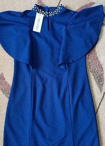Zara 40 42 beden şık elbise 