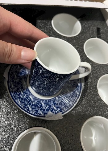 Emsan Beyaz Kahve Fincanı Seti - Görsel 2