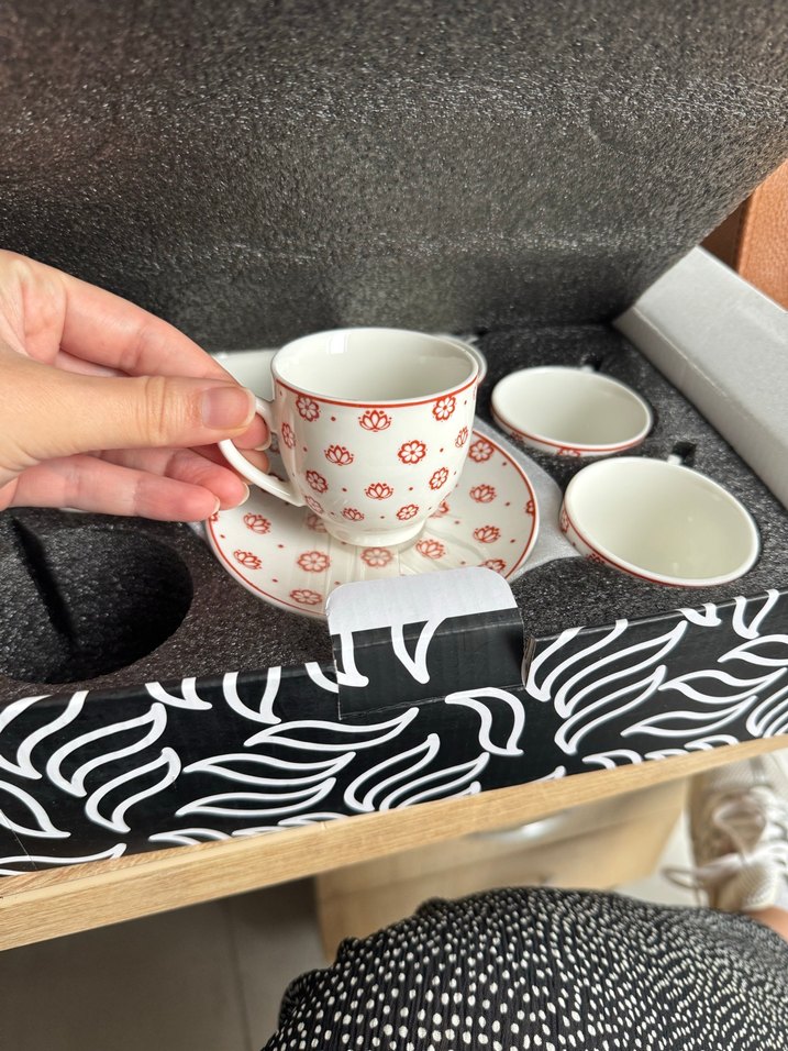 Emsan Beyaz Kahve Fincanı Seti - Görsel 3