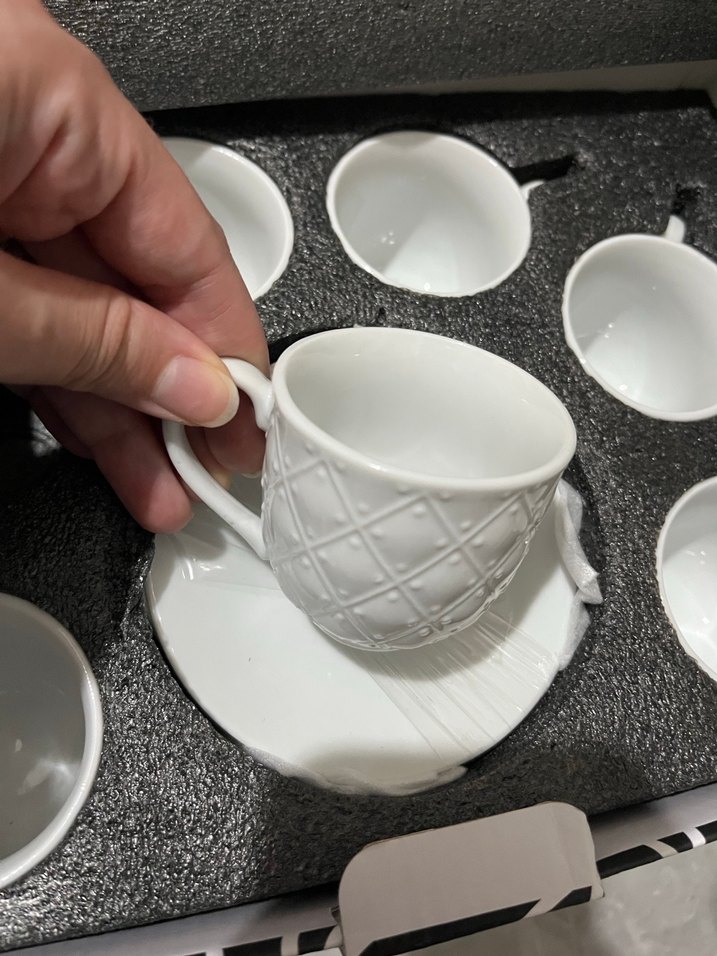 Emsan Beyaz Kahve Fincanı Seti - Görsel 4