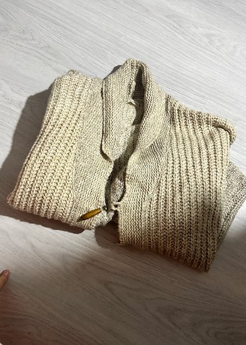 Pull bear Bej Örgü Kadın Hırka - Görsel 2