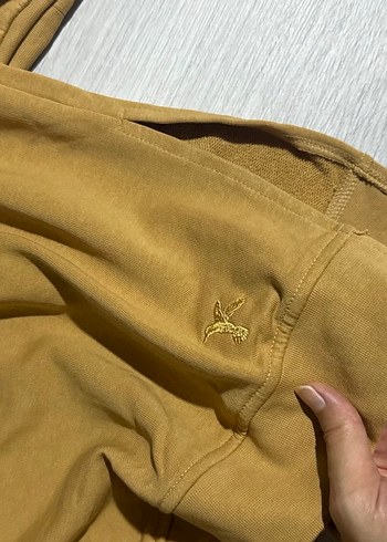 Fabrika Kadın Hardal Süet Sweatshirt - Görsel 2