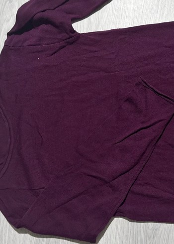 Mor Kadın Uzun Kollu Basic Kazak - Görsel 2